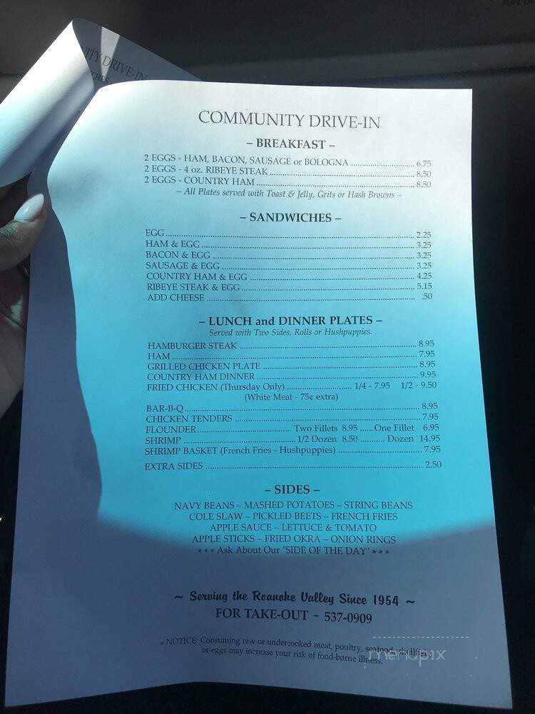 Community Drive In - Roanoke Rapids, NC