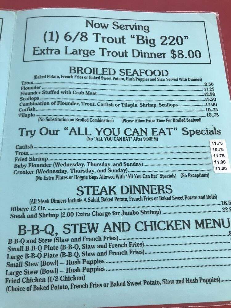 Two Twenty Seafood Restaurant - Henderson, NC