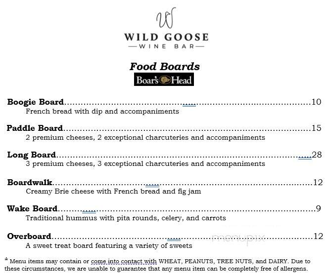 Wild Goose Wine Bar - Corolla, NC