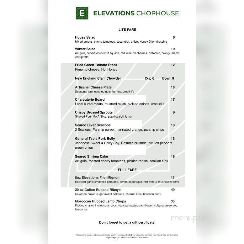 Elevations Chophouse - Hendersonville, NC