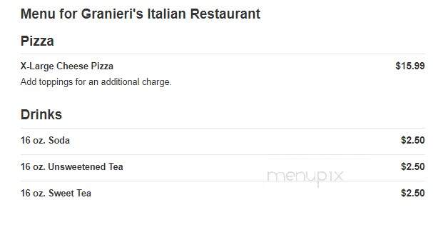 Granieri's Italian Restaurant - Andrews, NC