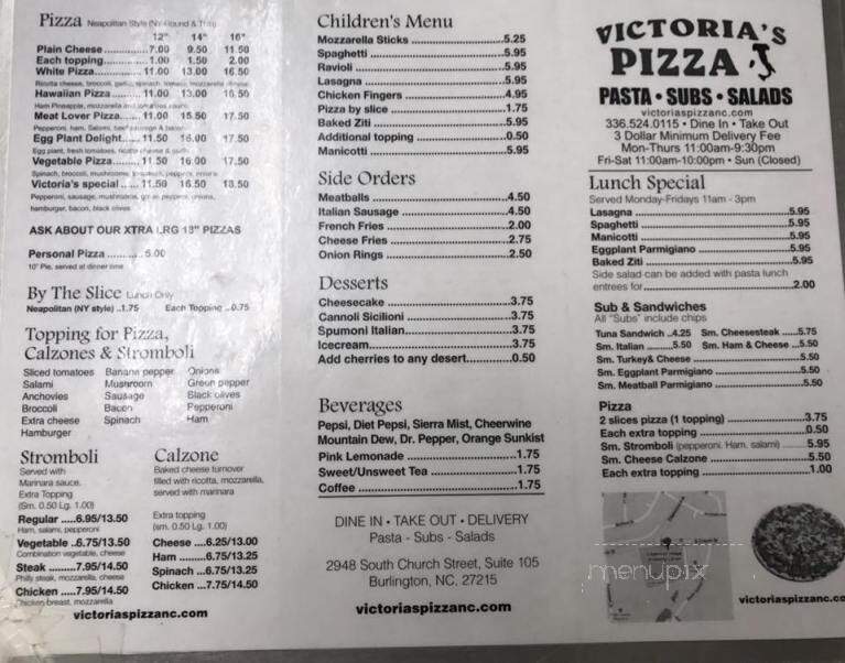 Victoria's Pizza - Burlington, NC