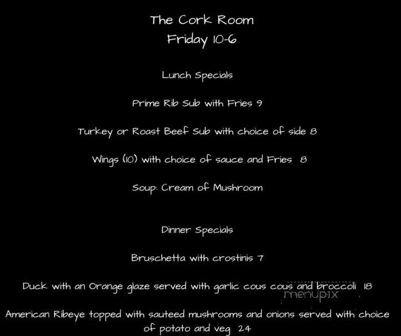 The Cork Room - Elizabethtown, NC