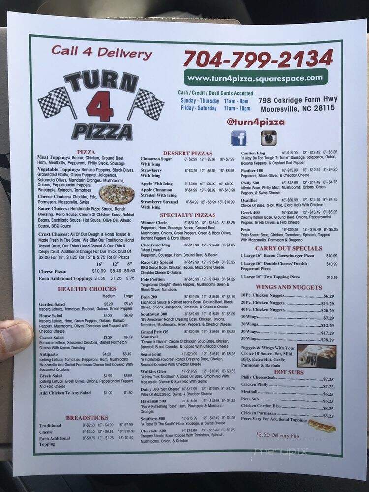 Turn 4 Pizza - Mooresville, NC