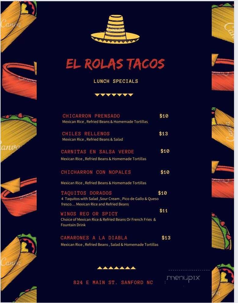 El Rolas Tacos - Sanford, NC