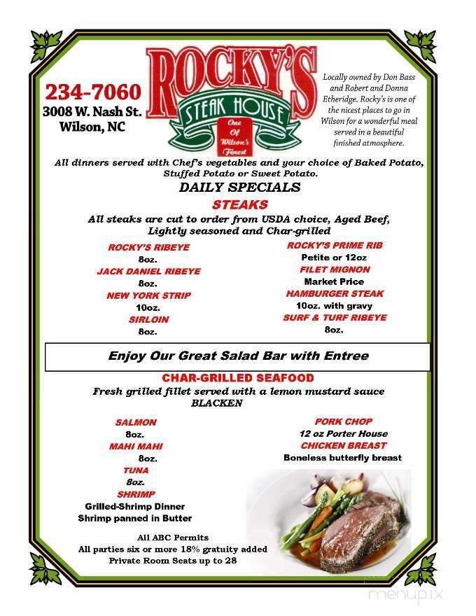 Rocky's Steakhouse - Wilson, NC