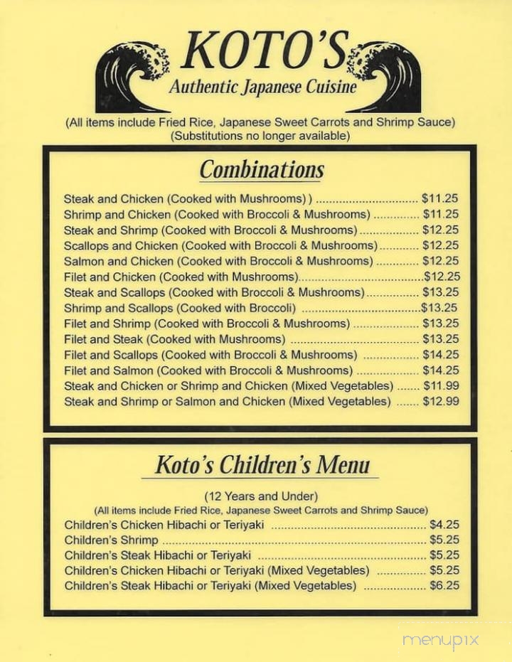 Koto's Japanese Restaurants - Wilkesboro, NC