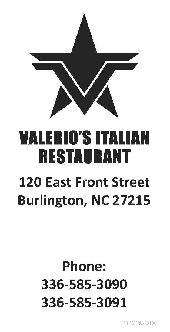 Valerio's Italian Restaurant - Burlington, NC