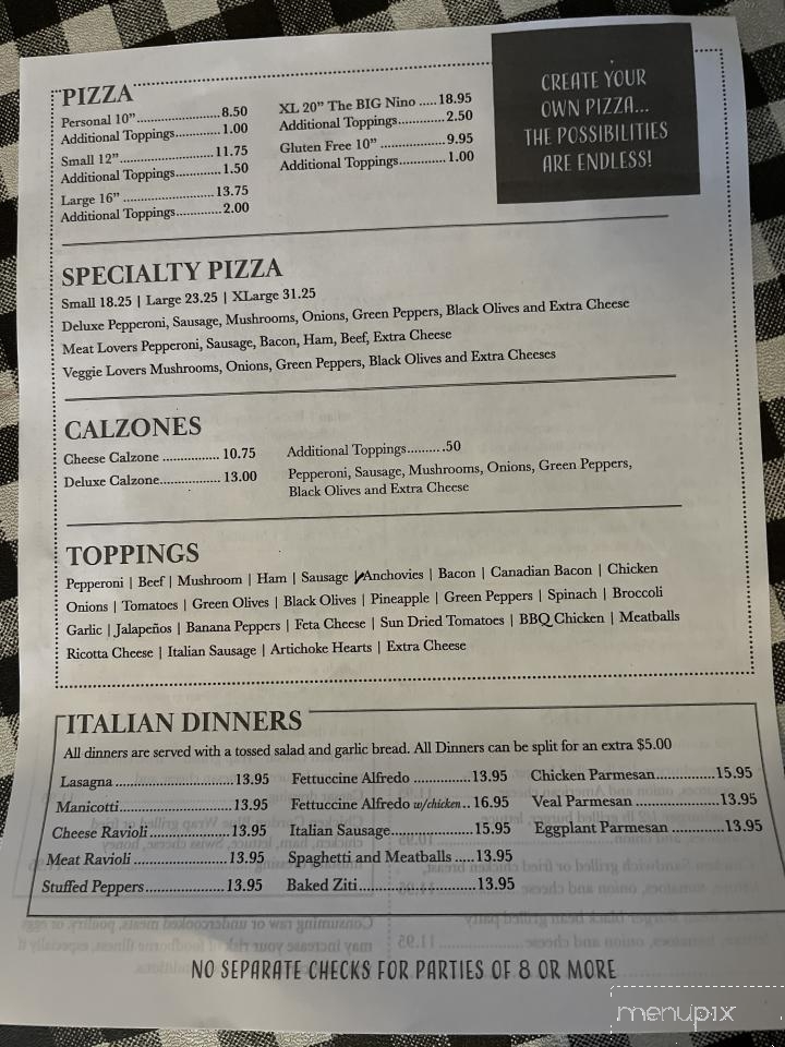 Nino's Pizza - Avon, NC