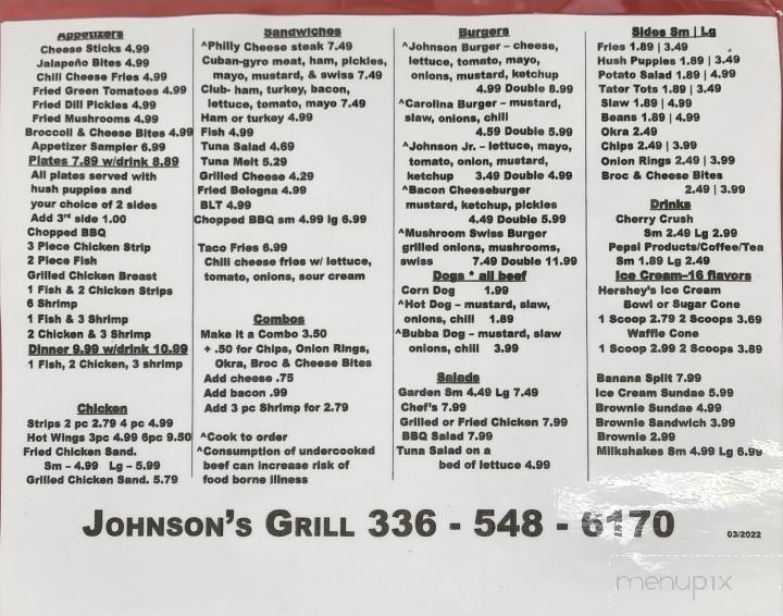 Johnson's Grill - Madison, NC