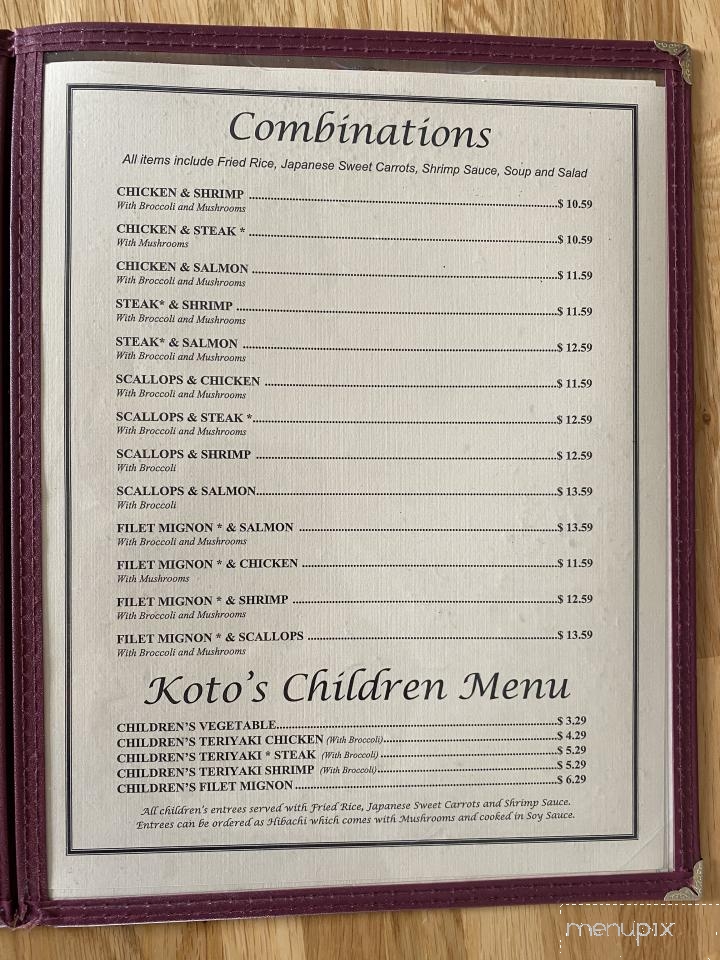 Koto's - Taylorsville, NC