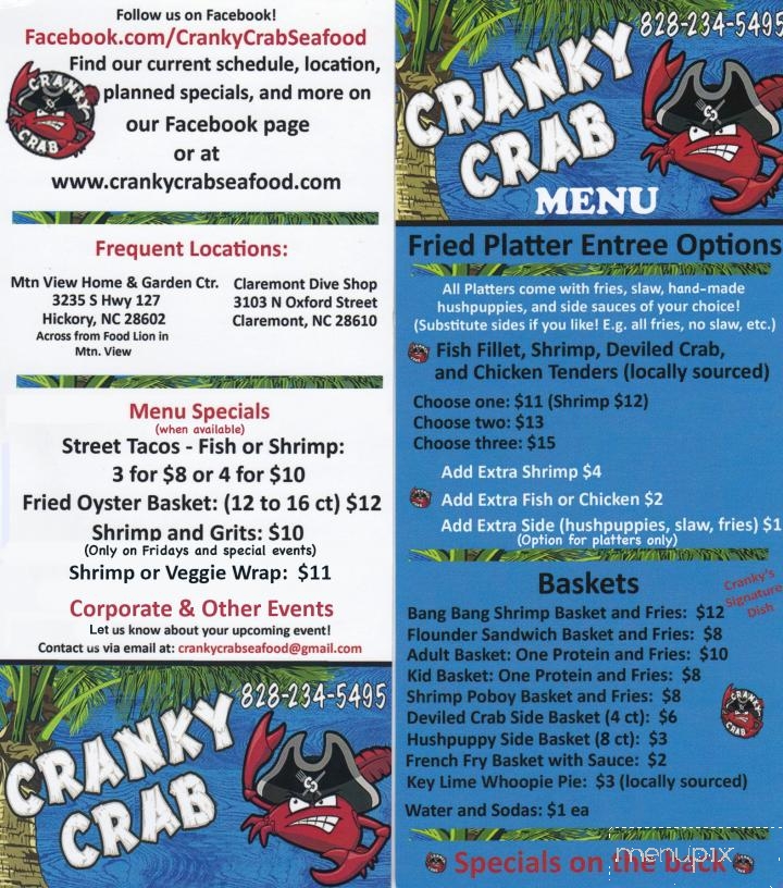 Cranky Crab Seafood - Hickory, NC